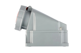 Gniazdo stałe 63A 5P 400V czerwone IP67 /bez dławnicy/ POWER TWIST 135-6