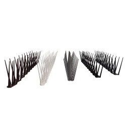 Kolce plastikowe odstraszacz na ptaki CIEMNO SZARE skuteczna ochrona przeciw ptakom DV-318_CS