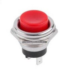 PRZEŁĄCZNIK PRZYCISKOWY OKRĄGŁY 2A 250V OFF-(ON)