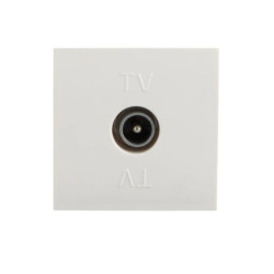 BIURO Gniazdo antenowe typu F końcowe białe 25326