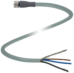 Pepperl+Fuchs 240803-100002 Złącze konfekcjonowane czujnika/aktuatora V3-GM-1,5M-PUR-ABG, piny: 3, 1.5 m, 1 szt.