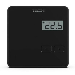 TECH ST-294 V2 - Regulator pokojowy bezprzewodowy dwustanowy czarny