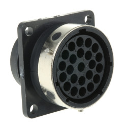 Złącze wielostykowe przemysłowe 23-pinowe, panelowe Gniazdo ITT Cannon