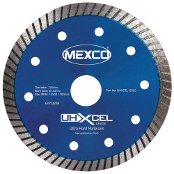 MEXCO UHXCEL12522 UHXCEL Ultra Hard Materials Diamond Blade 125 x 22mm