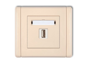 FLEXI Gniazdo USB-AA 3.0 beżowy 1FGUSB-5 KARLIK