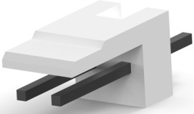 Pin header, 2 pole, pitch 2.5 mm, straight, natural, 171825-2