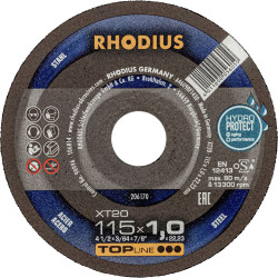 Rhodius 206170 Cutting disc straight 115 mm Steel Cutting Disc