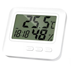 Termometr higrometr pokojowy Temperatura Wilgotność Zegar