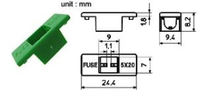 osłona złącza PTF 75-78 zielona