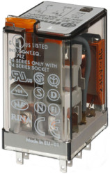 Relay, 2 Form C (NO/NC), 24 V (AC), 190 Ω, 10 A, 400 V (AC), 55.32.8.024.5050