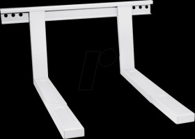HW 2 WL Microwave oven bracket, extendable, white