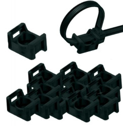 Uchwyt do Mocowania Opasek Zaciskowej Mocowanie STM 5 Czarny 25 sztuk