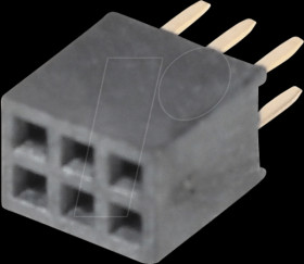 10120651 socket connector 1,27mm 2x3 straight