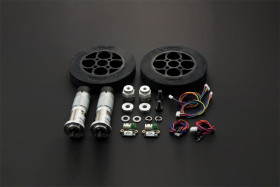 Rubber Wheel & Motor Kit [Discontinued]