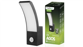 Kinkiet Elewacyjny Zewnętrzny Led 12W 4000K Czujnik Ruchu Agos Lumiled