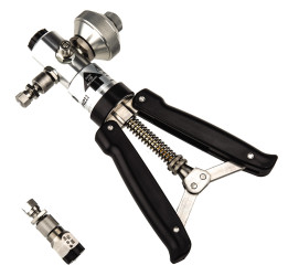 Pompa ciśnieniowa, 1/4 NPT, Ręczna, Mosiądz niklowany