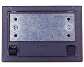 Simon Connect Puszka SF podłogowa pojedyncza 2xK45 szary grafit SF110/14