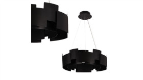 Lampa Wisząca Torino Black 24W Led Ml6141 Milagro