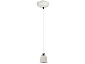 VT-7998 Lampa wisząca oprawka: Porcelanowa trzonek: E27 biały 3803 V-TAC