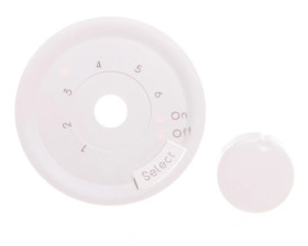 CELIANE Plakietka termostatu do ogrzewania podłogowego biała 068249