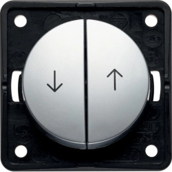 Integro Łącznik żaluzjowy wieloklawiszowy przyciskowy z nadrukiem symbolu /Strzałka/ chrom mat galwanizowany 936532508