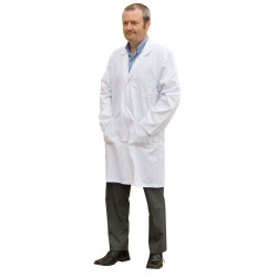 Rapid Polycotton White Lab Coat 122cm (48&quot;) Chest Size
