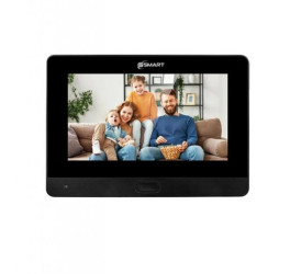 Monitor wideodomofonu 7cali kolorowy @SMART czarny, ekran dotykowy