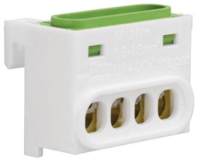 Hager GZ04E Zacisk PE elastyczny: - stała: - 1 szt. biały