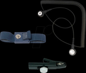 9-342 ESD grounding set, wrist strap, cable, clamp, 3 pcs.