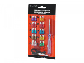 Zestaw bezpieczników samochodowych Midi 10szt z próbnikiem