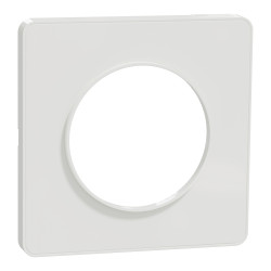 Nakładka, kolor Biały, 1-krotna, Termoplastyczny, Schneider Electric