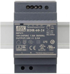 Zasilacz na szynę DIN 92W 24V HDR-100-24 3,83A do led Mean Well