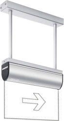 ESYLUX EN10030345 Oznakowanie drogi awaryjnej z podświetleniem EEK zależna od żarówki Montaż sufitowy w prawo, w lewo