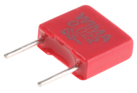 Kondensator foliowy 22nF 40 V ac, 63 V dc WIMA Poliester rozstaw: 5mm THT ±10