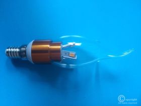 WYPRZEDAŻ! ŻARÓWKA LED E14 3W 350LM CIEPŁY BIAŁY 6LED (ŚWIECZKA PŁOMYK)