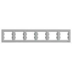 ASFORA Ramka 6-krotna pozioma aluminium EPH5800661