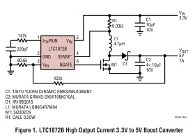 Constant Frequency Current Mode Step-Up DC/DC Controller in ThinSOT