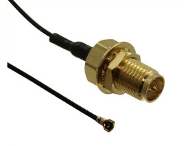 Kabel koncentryczny złącze A MHF4 złacze B RP-SMA długość 152mm Z zakończeniem