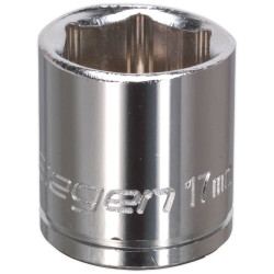 Siegen S0584 Walldrive Socket 17mm 3/8&quot;sq Drive
