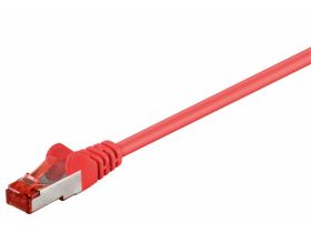 Kabel Patchcord CAT 6 S/FTP PIMF LC RJ45/RJ45 0.25m czerwony