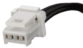 Kabel przewód-płytka, Pico-Clasp, 50 Vrms AC/DC, 1 A, raster: 1mm, 300mm, Okrągły, Cyna, Czarny