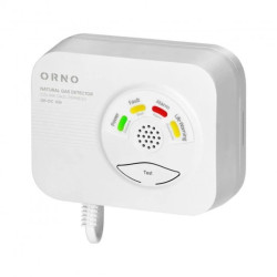 Czujnik gazu ziemnego 230V AC 75dB biały OR‑DC‑636