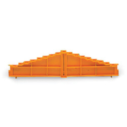 WAGO 727-105 8-level End Plate 0-7--7-1 7.62mm Orange