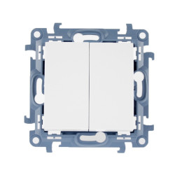 Łącznik podwójny podświetlany biały CW5BL.01/11 Kontakt Simon10