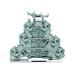 WAGO 2002-3231 L/L/L Triple Deck Through/Through Terminal Block Grey