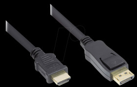 DP-HDMI5 Cable DisplayPort 1.2 &gt; HDMI, black, 5m
