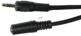 KABEL 3.5 JACK WT-GN. 1.5m PRZEDŁUŻACZ SŁUCHAWKOWY