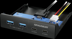 G-MP02 USB 3.1, four-port bay hub, 2x USB-A, 1x USB-C