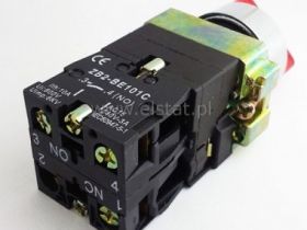 Przełącznik piórowy obr. stabilny [0-1] podśw.R