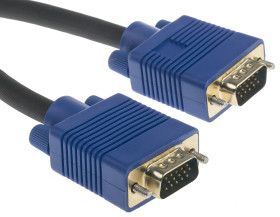 Kabel VGA złącze A Męskie złącze B Męskie długość 3m Czarny RS PRO PVC